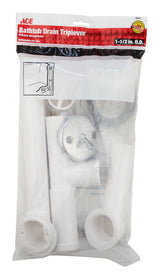 Ace 1-1/2 in. D Plastic/Chrome Tub Waste And Overflow