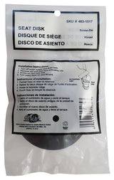 ProSource PMB-178 Flush Valve Seat Disc, Specifications: 3-1/4 in, Black