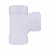 Charlotte Pipe Schedule 40 3 in. Hub X 3 in. D Hub PVC Sanitary Tee 1 pk