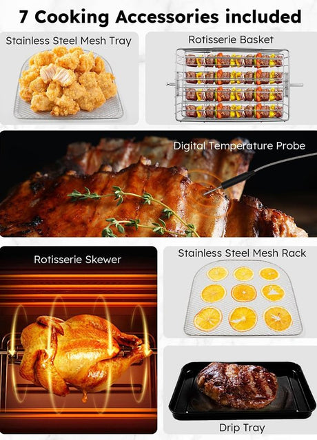 Nuwave 38040 Air Fryer Oven, 15.5 qt, 900, 1500, 1800 W, 1-Basket, LED Touch Pad Control, Black