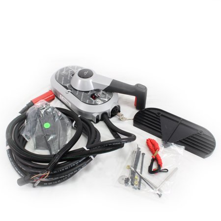 Quicksilver 8M0103454 Side Mount Mechanical Remote Control, 15' Harness w/o Trim w/8 Pin Conector