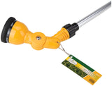Landscapers Select GW-53571A Watering Wand, 8 -Spray Pattern, Full, Center, Jet, Mist, Angle, Shower, Flat, Cone, Yellow