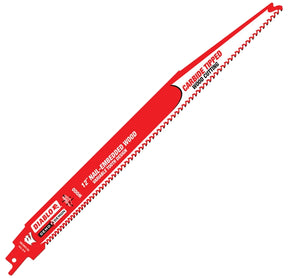 Diablo DS1206CWS3 Reciprocating Saw Blade, 1 in W, 12 in L, 6/9 TPI, Carbide Cutting Edge