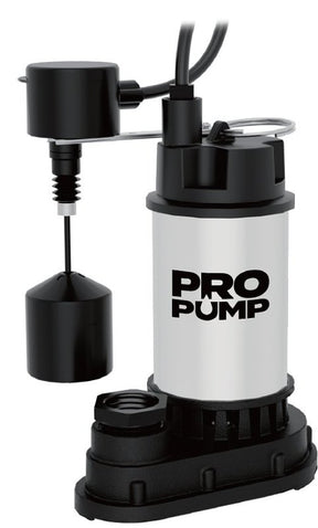 PRO PUMP SP50SSIV Sump Pump, 1/2 hp, Cast Iron/Stainless Housing Material