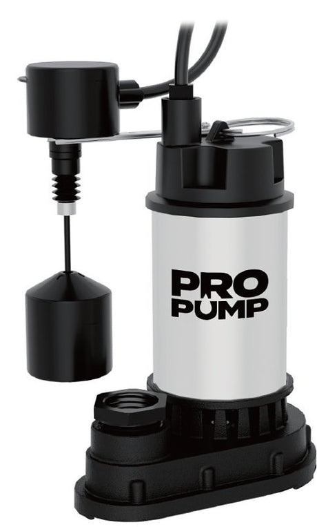 PRO PUMP SP50SSIV Sump Pump, 1/2 hp, Cast Iron/Stainless Housing Material