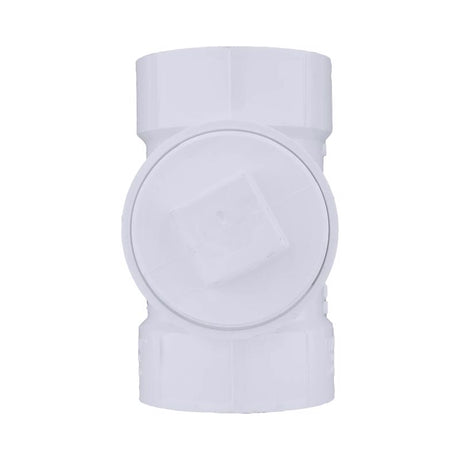 Charlotte Pipe 4 in. Hub X 4 in. D Hub PVC Cleanout Tee 1 pk