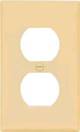 Eaton Wiring Devices BP5132V Wallplate, 4-1/2 in L, 2-3/4 in W, 1-Gang, Nylon, Ivory, High-Gloss, Flush, Pack of 5