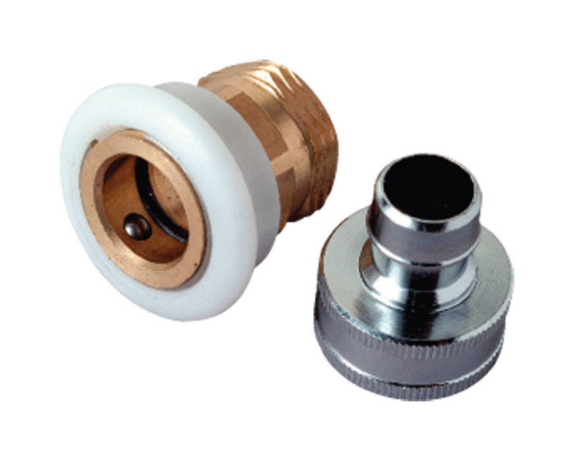 BrassCraft Dual Thread 3/4 in. x 3/4 in. Chrome Plated Aerator Adapter, Pack of 5