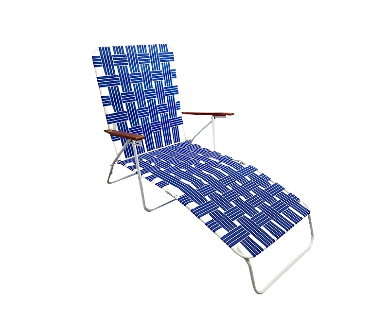 Seasonal Trends AC4012-BLUE Folding Web Lounge Chair, 25.20 in W, 66.93 in D, 35.04 in H, 300 lbs Capacity, Pack of 2