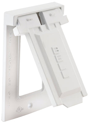 Bell Outdoor 5103-1 Cover, 4-9/16 in L, 2-13/16 in W, 1-Gang, Aluminum, White, Powder-Coated