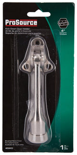 ProSource CL-230SN-PS Door Holder, 5-3/8 in L, 1-5/8 in W, 2 in H, Attaches to Door Mounting, Rubber/Zinc