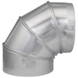Imperial 9 in. D X 9 in. D Adjustable 90 deg Galvanized Steel Furnace Pipe Elbow, Pack of 8