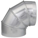 Imperial 9 in. D X 9 in. D Adjustable 90 deg Galvanized Steel Furnace Pipe Elbow, Pack of 8