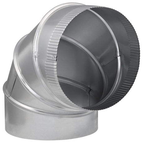 Imperial 9 in. D X 9 in. D Adjustable 90 deg Galvanized Steel Furnace Pipe Elbow, Pack of 8