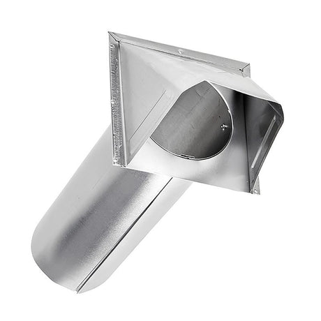 Lambro 344S Hood Vent, 6 in W Hood, 4-3/4 in H Hood, 4 in Duct, Aluminum Hood