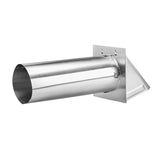 Lambro 344S Hood Vent, 6 in W Hood, 4-3/4 in H Hood, 4 in Duct, Aluminum Hood