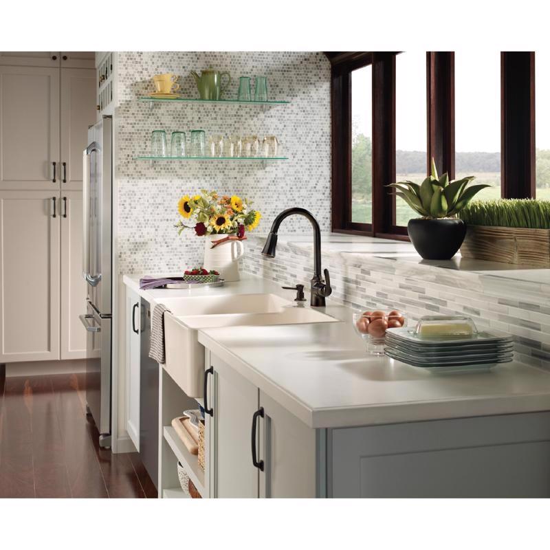 Moen Bayhill One Handle Bronze Pull-Down Kitchen Faucet