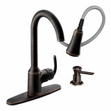 Moen Bayhill One Handle Bronze Pull-Down Kitchen Faucet
