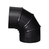 Imperial 5 in. D X 5 in. D Adjustable 90 deg Galvanized Steel Stove Pipe Elbow, Pack of 4