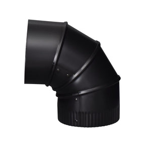Imperial 5 in. D X 5 in. D Adjustable 90 deg Galvanized Steel Stove Pipe Elbow, Pack of 4