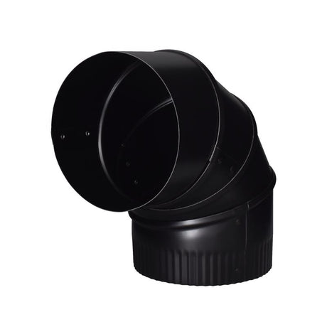 Imperial 5 in. D X 5 in. D Adjustable 90 deg Galvanized Steel Stove Pipe Elbow, Pack of 4