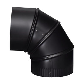 Imperial 7 in. D X 7 in. D Adjustable 90 deg Galvanized Steel Stove Pipe Elbow, Pack of 4
