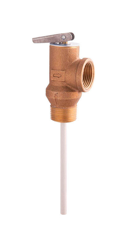 Watts 100XL Series 0066100 Relief Valve, 3/4 in, MNPT x FNPT, Bronze Body