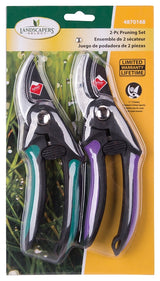Landscapers Select GP1296+GP1297 Pruning Shear Set, 1/2 in Cutting Capacity, Steel Blade, Plastic Handle, 8-1/2 in OAL
