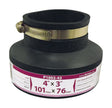 Fernco Schedule 40 4 in. Hub X 3 in. D Hub PVC Flexible Coupling 1 pk