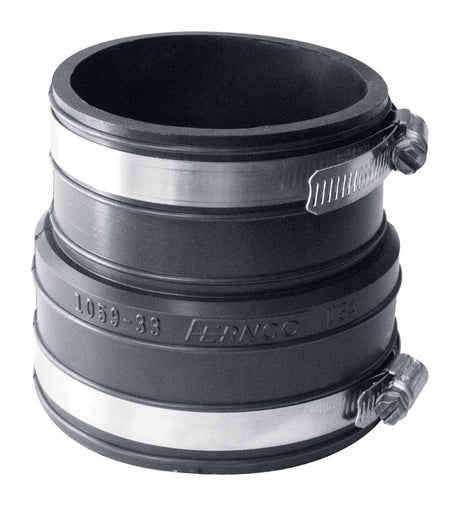 Fernco Schedule 40 3 in. Socket X 3 in. D Socket PVC Flexible Coupling 1 pk