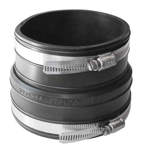 Fernco Schedule 40 4 in. Socket X 4 in. D Socket PVC Flexible Coupling 1 pk