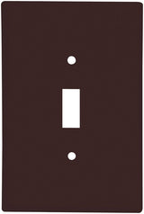 Eaton Wiring Devices 2144B-BOX Wallplate, Oversized, 4-1/2 in L, 2-3/4 in W, 1-Gang, Thermoset, Brown, High-Gloss, Pack of 10
