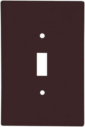 Eaton Wiring Devices 2144B-BOX Wallplate, Oversized, 4-1/2 in L, 2-3/4 in W, 1-Gang, Thermoset, Brown, High-Gloss, Pack of 10
