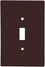 Eaton Wiring Devices 2144B-BOX Wallplate, Oversized, 4-1/2 in L, 2-3/4 in W, 1-Gang, Thermoset, Brown, High-Gloss, Pack of 10