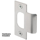 Defender Security E 2299 T-Strike Plate, 2-3/4 in L, 1-1/8 in W, Stainless Steel