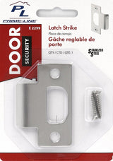 Defender Security E 2299 T-Strike Plate, 2-3/4 in L, 1-1/8 in W, Stainless Steel