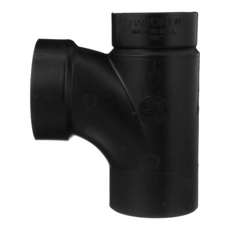 Charlotte Pipe 2 in. Spigot X 1-1/2 in. D Hub ABS Sanitary Street Tee