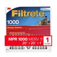 Filtrete Allergen Defense 20 in. W X 20 in. H X 1 in. 1000 MPR Pleated Air Filter 1 pk, Pack of 4