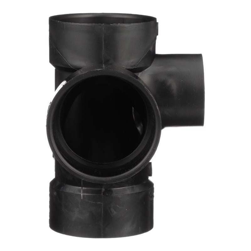 Charlotte Pipe 3 in. Hub X 3 in. D Hub ABS Sanitary Tee