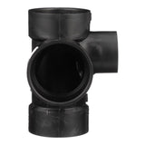 Charlotte Pipe 3 in. Hub X 3 in. D Hub ABS Sanitary Tee