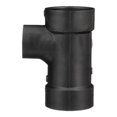 Charlotte Pipe 3 in. Hub X 3 in. D Hub ABS Sanitary Tee
