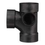 Charlotte Pipe 3 in. Hub X 3 in. D Hub ABS Sanitary Tee