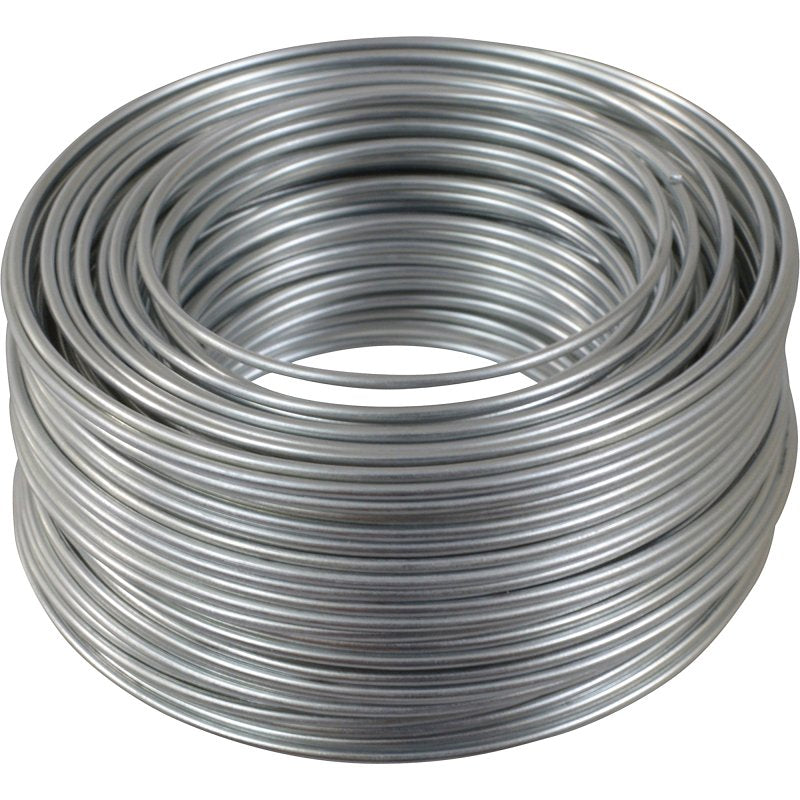 Hillman 50129 Utility Wire, 50 ft L, 18 ga Gauge, Steel, Galvanized