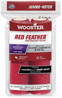 Wooster RED FEATHER Series RR321-4 1/2 Roller Cover, 1/4 in Thick Nap, 4-1/2 in L, Velour Fabric Cover
