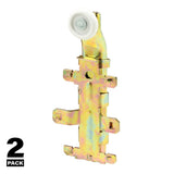 Prime-Line N 6602 Roller Assembly, 7/8 in Dia Roller, 1/4 in W Roller, Nylon, Brown, 1-Roller, 60 lb, Top Mounting