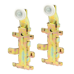 Prime-Line N 6602 Roller Assembly, 7/8 in Dia Roller, 1/4 in W Roller, Nylon, Brown, 1-Roller, 60 lb, Top Mounting