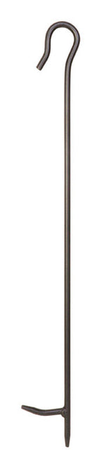 Panacea Open Hearth Black Matte Steel Fireplace Poker