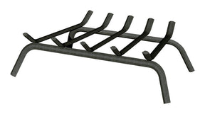 Panacea Open Hearth Black Matte Steel Fireplace Grate