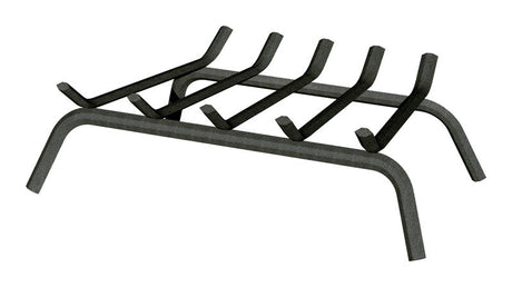 Panacea Open Hearth Black Matte Steel Fireplace Grate