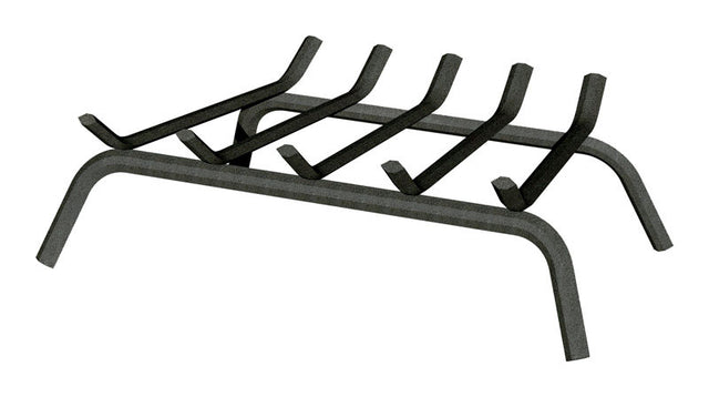 Panacea Open Hearth Black Matte Steel Fireplace Grate